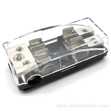 Streamlined transparent lid multiple fuse holder